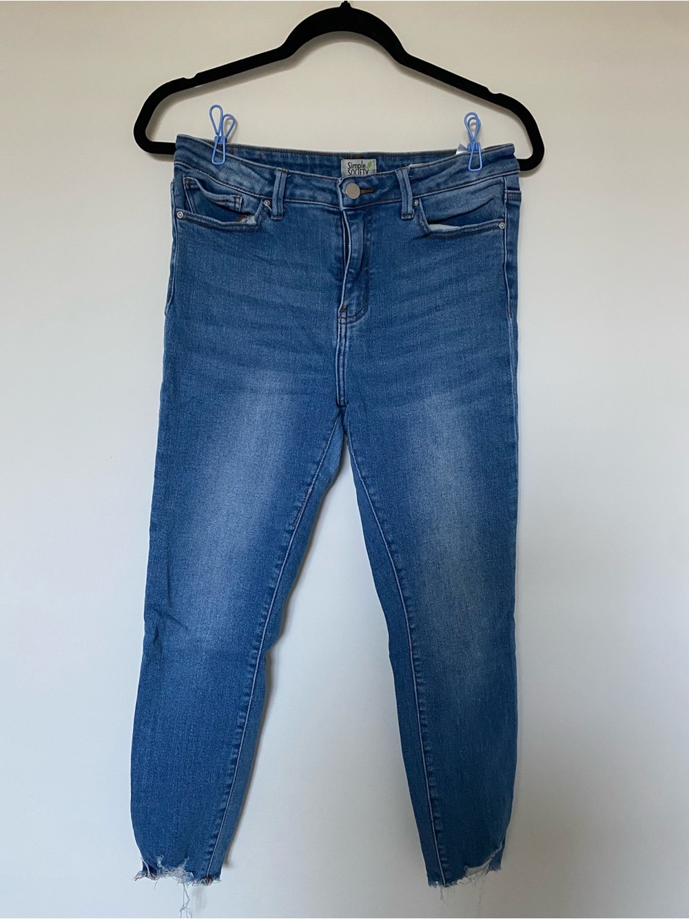 Classic Blue Cropped Skinny Jeans